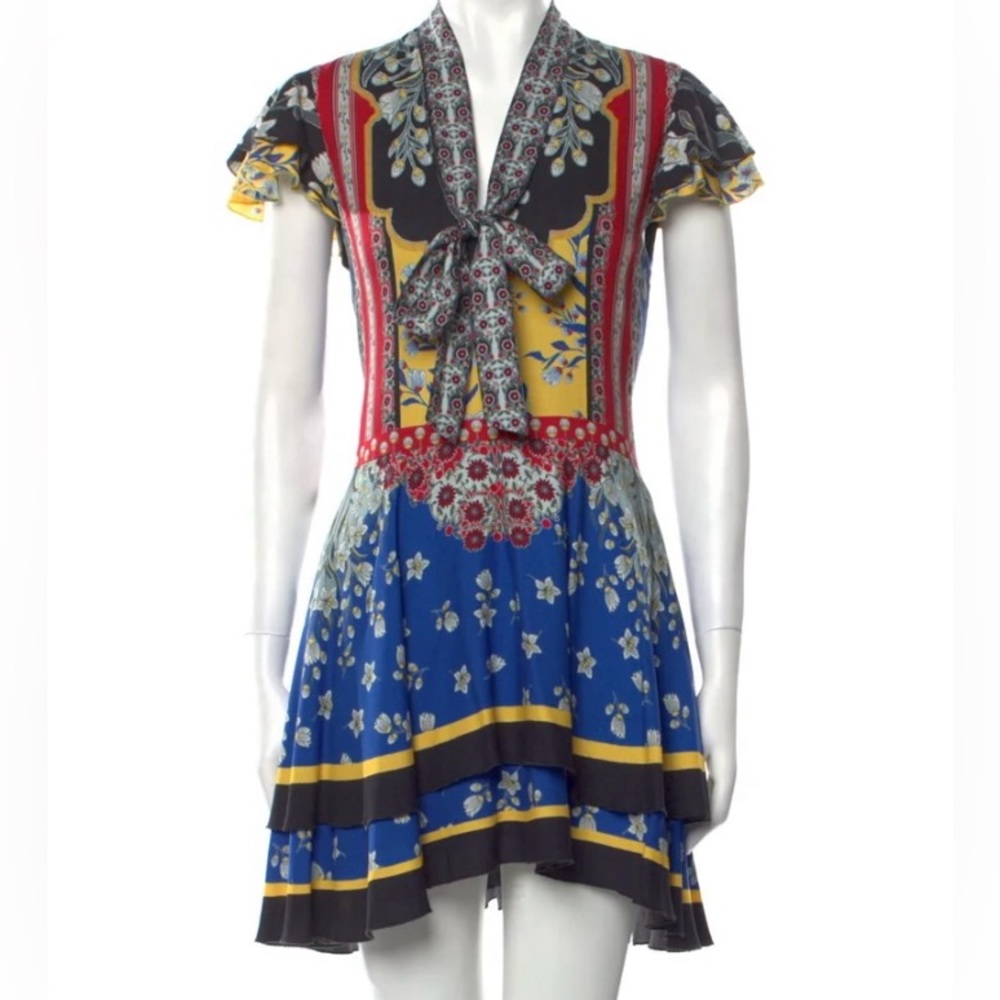 Alice + Olivia printed mini dress